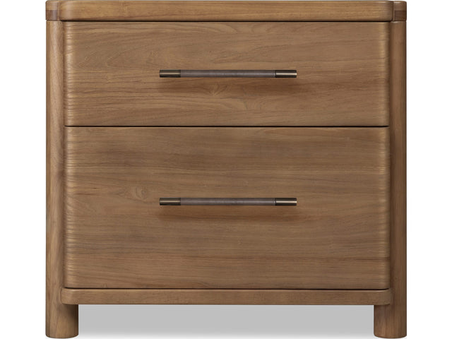 Hollis Cabin Glow Two Drawer Nightstand w/CM - Ornate Home