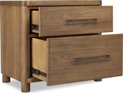 Hollis Cabin Glow Two Drawer Nightstand w/CM - Ornate Home