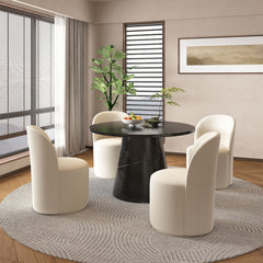 Hollis Dining Table W/Engineering Stone Top - Ornate Home
