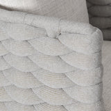 Hollis Light Grey Fabric Arm Chair - Ornate Home