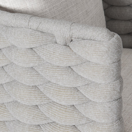 Hollis Light Grey Fabric Arm Chair - Ornate Home