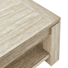 Hollis Travertine Coffee Table - Ornate Home