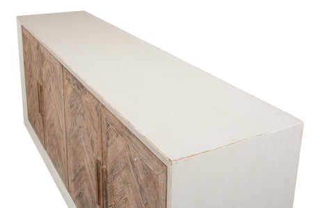 Hollis White 4 Door Sideboard - Ornate Home