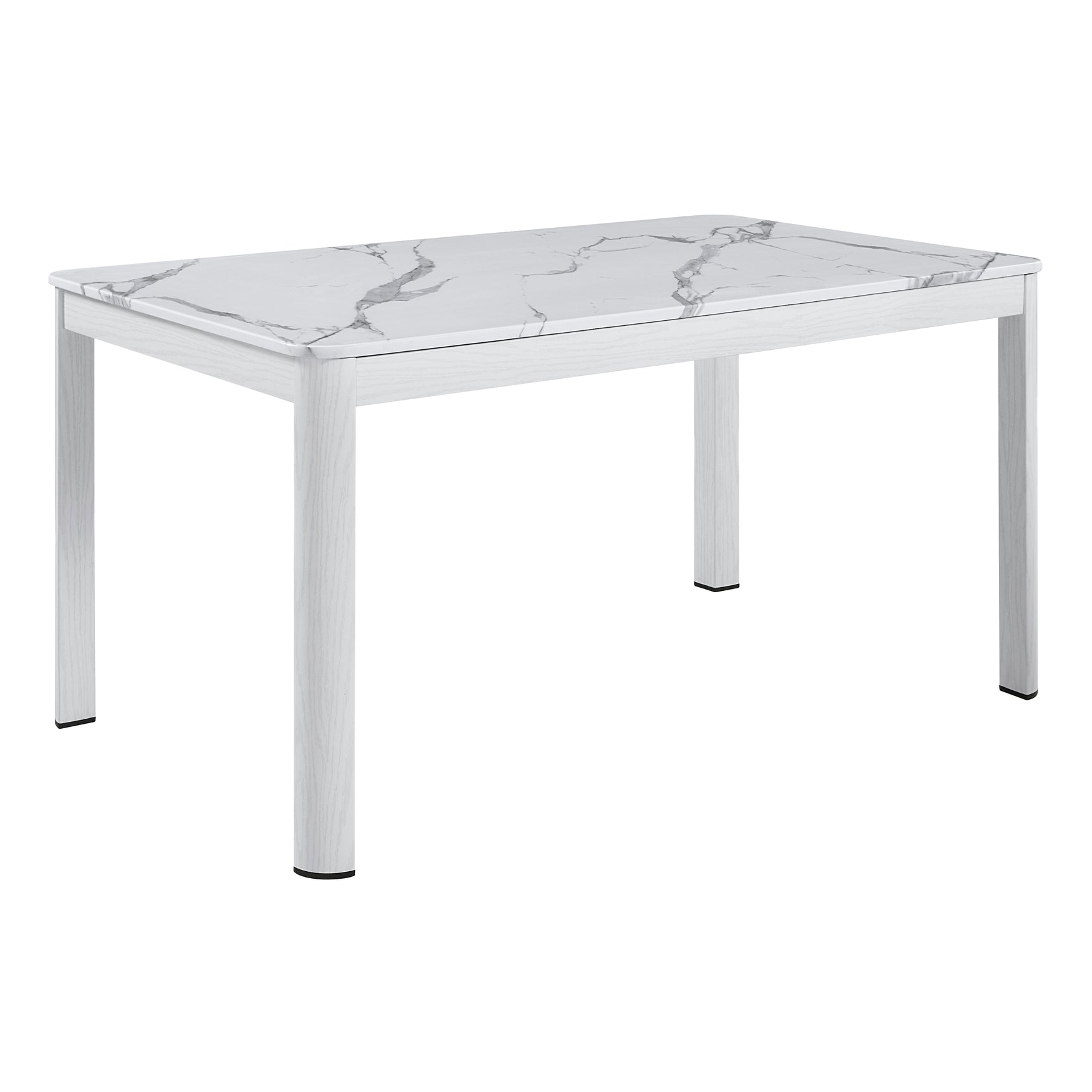 Hollis White/Beige 5-Piece Dining Table Set - Ornate Home