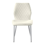 Hollis White/Beige 5-Piece Dining Table Set - Ornate Home