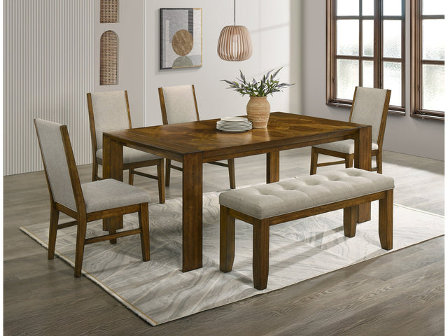 Hollister Brown/Gray Dining Set - Ornate Home