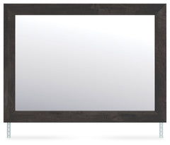 Hollivern Dark Gray Bedroom Mirror - Ornate Home