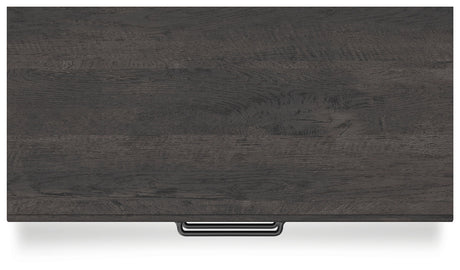 Hollivern Dark Gray Five Drawer Chest - Ornate Home