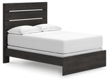 Hollivern Dark Gray Full Panel Bed, Dresser and Mirror (Online Special Price) - Ornate Home