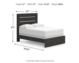 Hollivern Dark Gray Full Panel Bed, Dresser and Mirror (Online Special Price) - Ornate Home