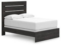 Hollivern Dark Gray Full Panel Bed, Dresser and Mirror - Ornate Home