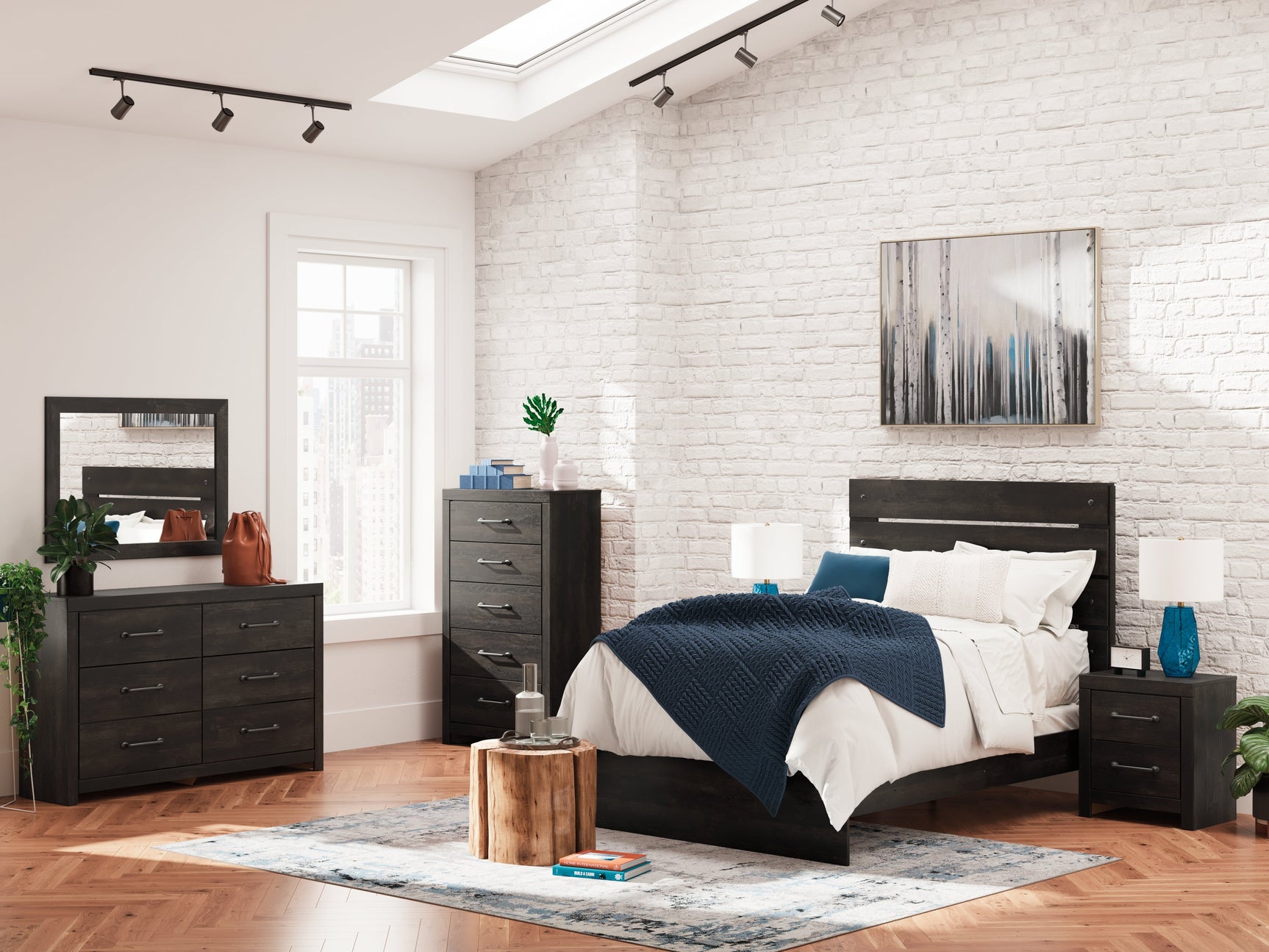 Hollivern Dark Gray Full Panel Youth Bed (Online Special Price) - Ornate Home