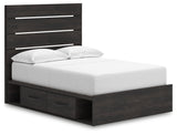 Hollivern Dark Gray Full Panel Youth Bed w/Storage (Online Special Price) - Ornate Home