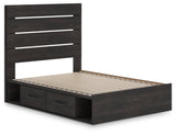 Hollivern Dark Gray Full Panel Youth Bed w/Storage (Online Special Price) - Ornate Home