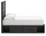 Hollivern Dark Gray Full Panel Youth Bed w/Storage (Online Special Price) - Ornate Home