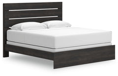 Hollivern Dark Gray King Panel Bed - Ornate Home