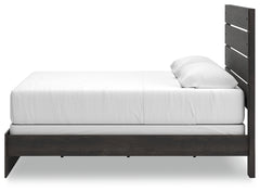 Hollivern Dark Gray King Panel Bed - Ornate Home