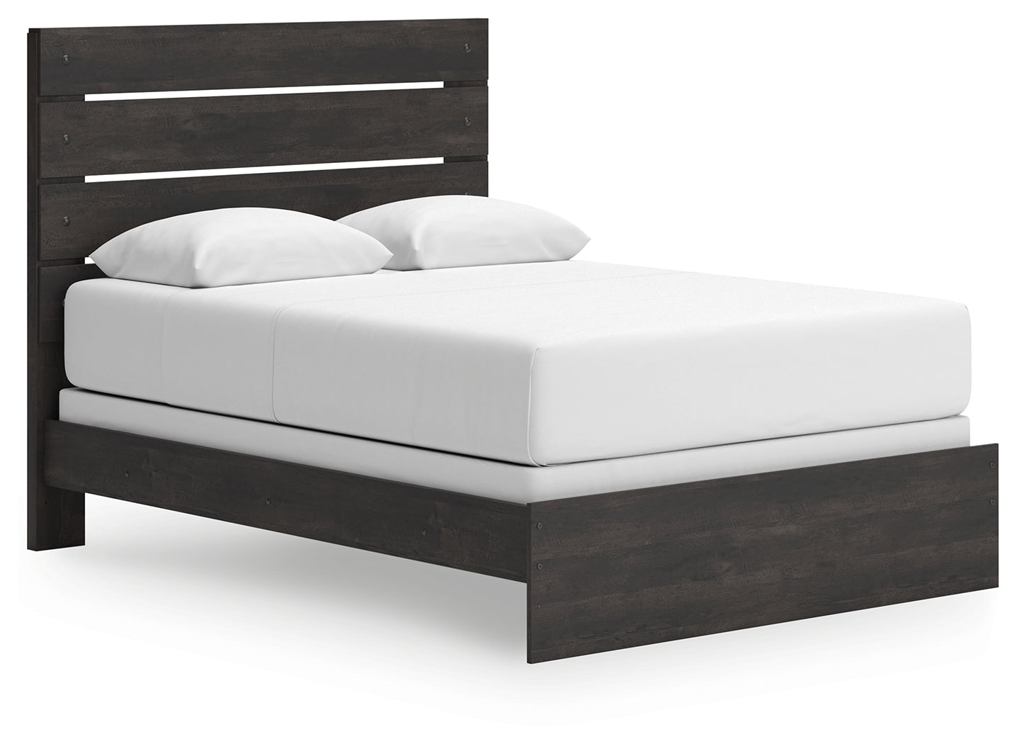 Hollivern Dark Gray Queen Panel Bed, Dresser and Mirror (Online Special Price) - Ornate Home