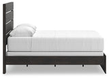 Hollivern Dark Gray Queen Panel Bed, Dresser and Mirror (Online Special Price) - Ornate Home
