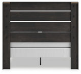 Hollivern Dark Gray Queen Panel Bed, Dresser and Mirror (Online Special Price) - Ornate Home