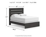Hollivern Dark Gray Queen Panel Bed, Dresser and Mirror (Online Special Price) - Ornate Home