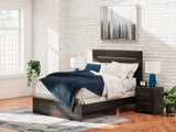 Hollivern Dark Gray Queen Panel Bed, Dresser and Mirror (Online Special Price) - Ornate Home