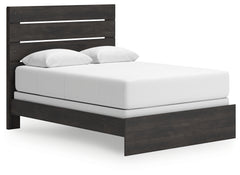 Hollivern Dark Gray Queen Panel Bed, Dresser and Mirror - Ornate Home