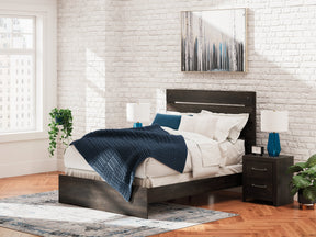 Hollivern Dark Gray Queen Panel Bed (Online Special Price) - Ornate Home