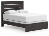 Hollivern Dark Gray Queen Panel Bedroom Set with Dresser, Mirror and Nightstand (Online Special Price) - Ornate Home