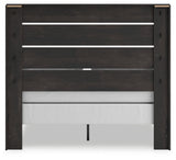 Hollivern Dark Gray Queen Panel Bedroom Set with Dresser, Mirror and Nightstand (Online Special Price) - Ornate Home