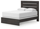 Hollivern Dark Gray Queen Panel Bedroom Set with Dresser, Mirror and Nightstand (Online Special Price) - Ornate Home
