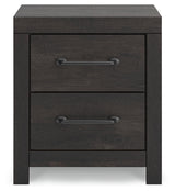 Hollivern Dark Gray Queen Panel Bedroom Set with Dresser, Mirror and Nightstand (Online Special Price) - Ornate Home