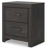 Hollivern Dark Gray Queen Panel Bedroom Set with Dresser, Mirror and Nightstand (Online Special Price) - Ornate Home