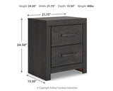 Hollivern Dark Gray Queen Panel Bedroom Set with Dresser, Mirror and Nightstand (Online Special Price) - Ornate Home