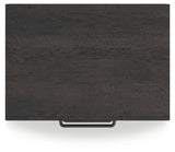 Hollivern Dark Gray Queen Panel Bedroom Set with Dresser, Mirror and Nightstand - Ornate Home