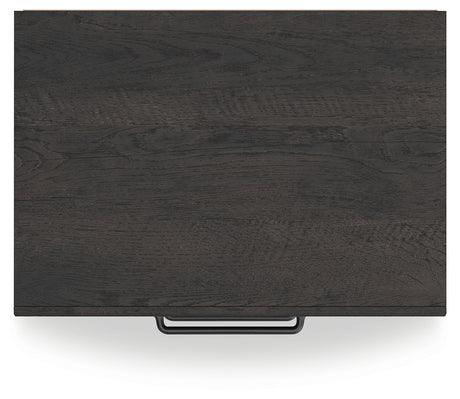 Hollivern Dark Gray Queen Panel Bedroom Set with Dresser, Mirror and Nightstand - Ornate Home