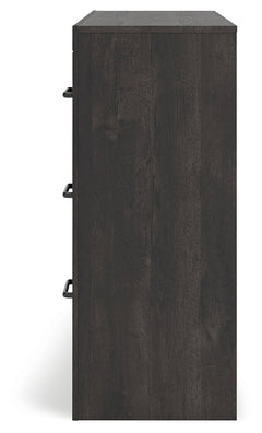 Hollivern Dark Gray Six Drawer Dresser - Ornate Home