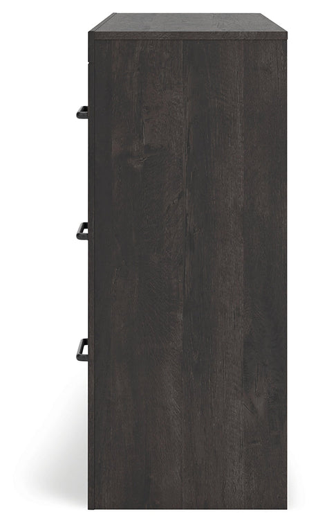 Hollivern Dark Gray Six Drawer Dresser - Ornate Home