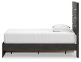 Hollivern Dark Gray Twin Panel Storage Bed, Dresser, Mirror and Chest (Online Special Price) - Ornate Home