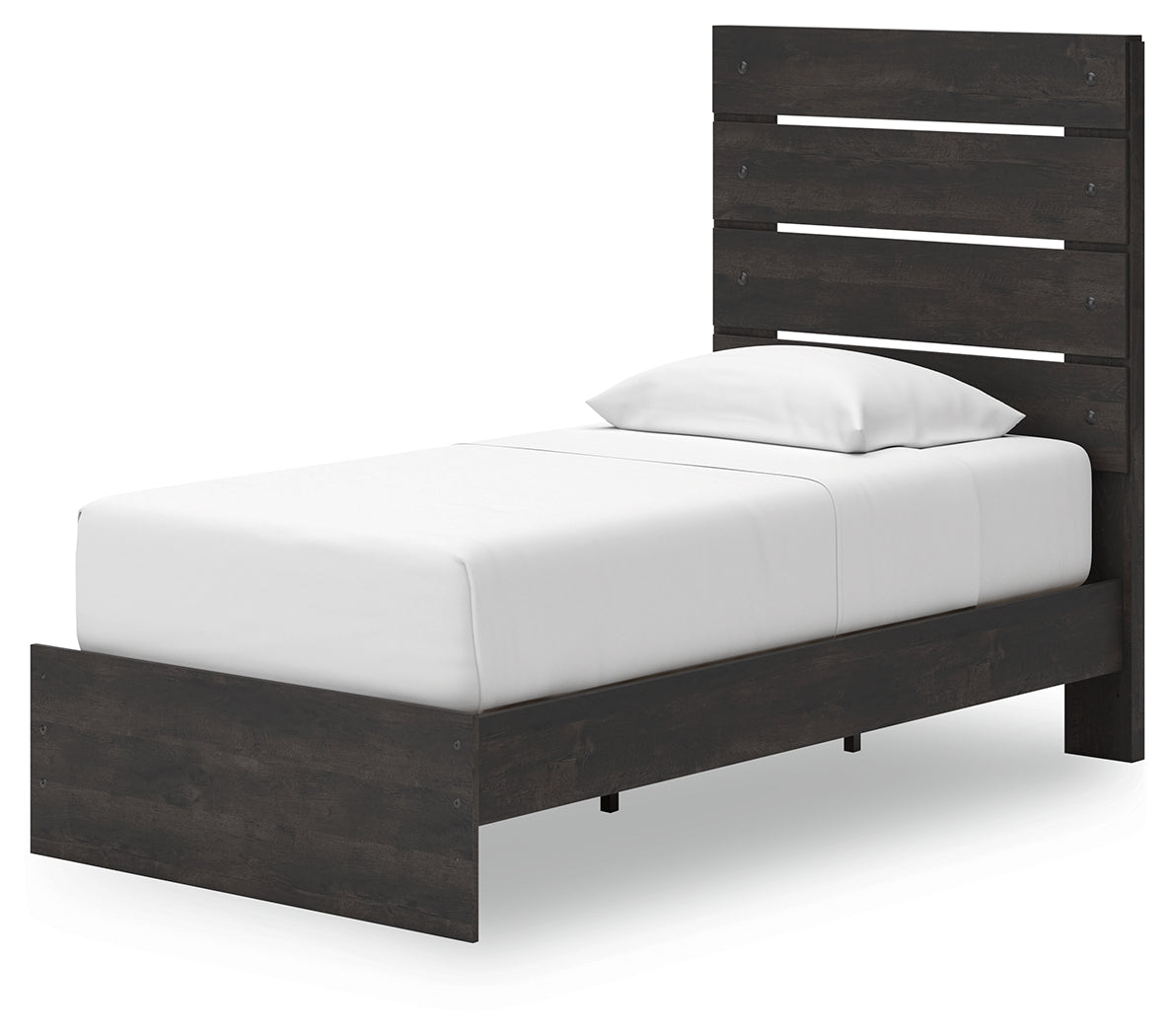 Hollivern Dark Gray Twin Panel Storage Bed, Dresser, Mirror and Chest (Online Special Price) - Ornate Home