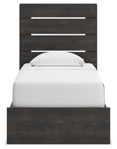 Hollivern Dark Gray Twin Panel Storage Bed, Dresser, Mirror and Chest - Ornate Home