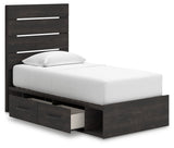 Hollivern Dark Gray Twin Panel Storage Youth Bed (Online Special Price) - Ornate Home