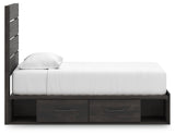 Hollivern Dark Gray Twin Panel Storage Youth Bed (Online Special Price) - Ornate Home