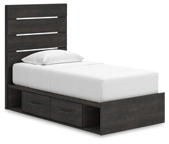 Hollivern Dark Gray Twin Panel Storage Youth Bed - Ornate Home