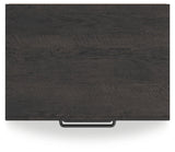 Hollivern Dark Gray Two Drawer Nightstand (Online Special Price) - Ornate Home