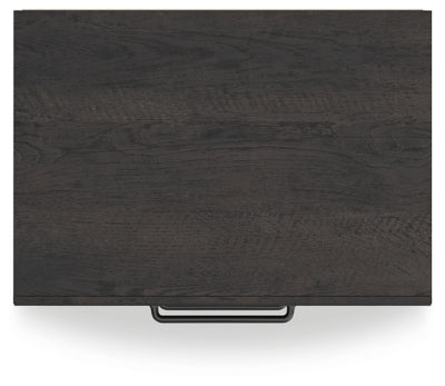 Hollivern Dark Gray Two Drawer Nightstand - Ornate Home