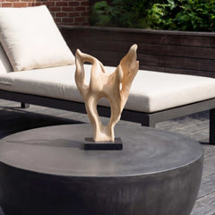 Hollow Form Teak Indoor-Outdoor Sculpture - Ornate Home