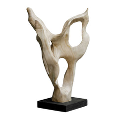 Hollow Form Teak Indoor-Outdoor Sculpture - Ornate Home