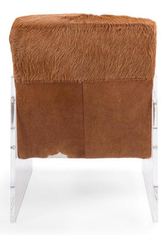 Holloway Brown Cowhide Armchair - Ornate Home
