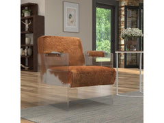 Holloway Brown Cowhide Armchair - Ornate Home